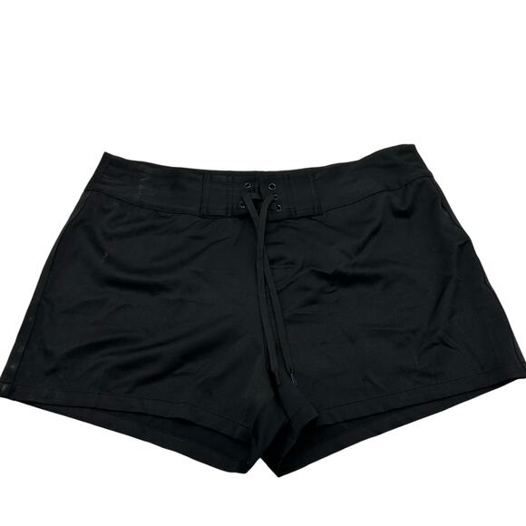 Island Escape Swim Shorts in Black Size 14 Boardshorts swim bottoms 3" Inseam - Picture 3 of 5